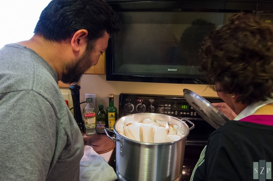 Into the pot!