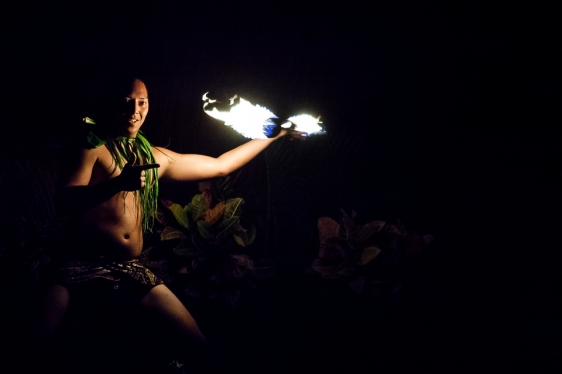 Luau dancer.